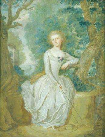 Portrait of a woman, Johann Martin Stock